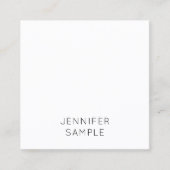 Modernes, einfaches und Minimalistisches Template Quadratische Visitenkarte (Vorderseite)