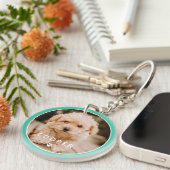 Modernes, einfaches und spielerisches Foto mit sch Schlüsselanhänger (Vorderseite rechts)