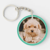 Modernes, einfaches und spielerisches Foto mit sch Schlüsselanhänger (Vorderseite)