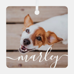 Modernes, einfaches und spielerisches Foto Ornament Aus Metall