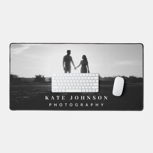 Modernes, einfaches Unternehmen für Minimal-Foto-F Schreibtischunterlage (Tastatur & Maus)