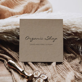 Modernes, einfaches Unternehmen Quadratische Visitenkarte