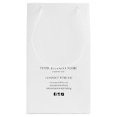 Modernes, einfaches Unternehmen Vielen Dank Kleine Geschenktüte (Rückseite)