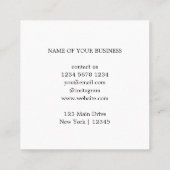 Modernes, einfaches Unternehmen Vielen Dank Rabattkarte (Rückseite)