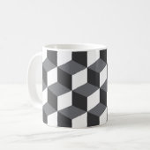 Modernes, einfaches, urbanes architektonisches Kub Kaffeetasse (Vorderseite Links)
