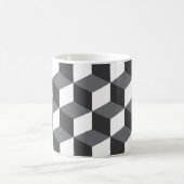Modernes, einfaches, urbanes architektonisches Kub Kaffeetasse (Mittel)