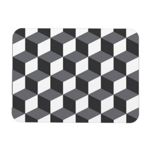 Modernes, einfaches, urbanes architektonisches Kub Magnet
