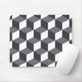 Modernes, einfaches, urbanes architektonisches Kub Mousepad (Mit Mouse)