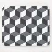 Modernes, einfaches, urbanes architektonisches Kub Mousepad (Vorne)