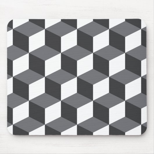 Modernes, einfaches, urbanes architektonisches Kub Mousepad (Vorne)