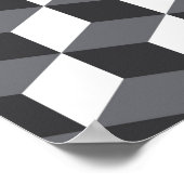 Modernes, einfaches, urbanes architektonisches Kub Poster (Ecke)