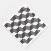 Modernes, einfaches, urbanes architektonisches Kub Serviette (Ecke)