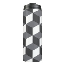 Modernes, einfaches, urbanes architektonisches Kub Thermosbecher