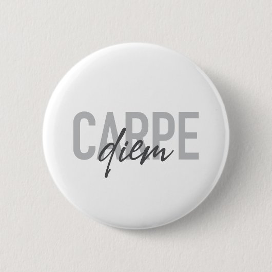 Modernes, einfaches, urbanes, cooles Design Carpe Button (Vorderseite)