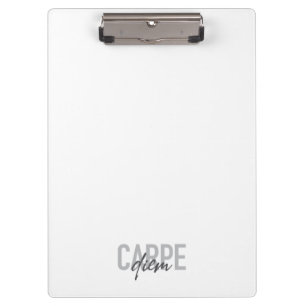 Modernes, einfaches, urbanes, cooles Design Carpe Klemmbrett