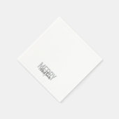 Modernes, einfaches, urbanes cooles Design Frohe W Serviette (Ecke)