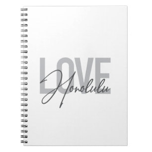 Modernes, einfaches, urbanes cooles Design Liebe H Notizblock