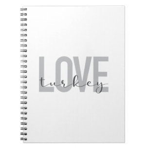 Modernes, einfaches, urbanes, cooles Design Liebe Notizblock