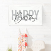 Modernes, einfaches, urbanes, cooles Glück zum Geb Banner (Insitu)