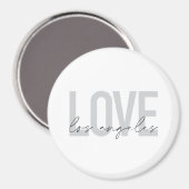 Modernes, einfaches, urbanes Design der Liebe Los Magnet (Vorderseite/Rückseite)