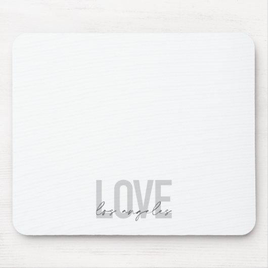Modernes, einfaches, urbanes Design der Liebe Los Mousepad (Vorne)
