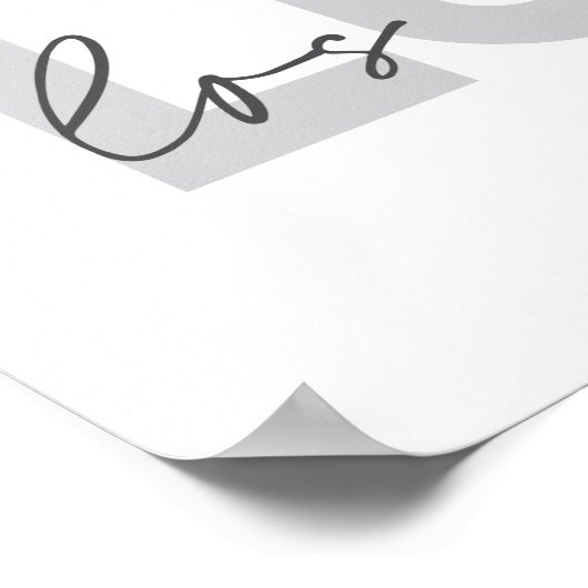 Modernes, einfaches, urbanes Design der Liebe Los Poster (Ecke)