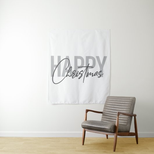 Modernes, einfaches, urbanes Design Frohe Weihnach Wandteppich (Beispiel)
