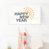Modernes, einfaches, urbanes Design "Happy New Yea Banner (Insitu)