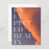 Modernes, einfaches, urbanes Design unerwartet Sch Mitteilungskarte (Vorne/Hinten)