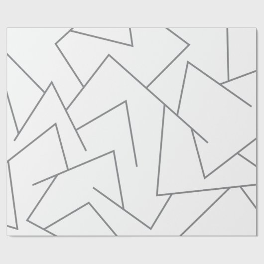 Modernes, einfaches urbanes, dynamisches Grafiklin Geschenkpapier (Flach)