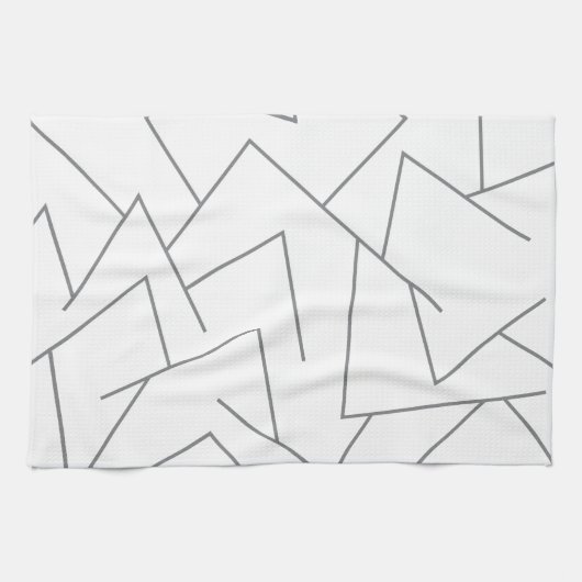 Modernes, einfaches urbanes, dynamisches Grafiklin Geschirrtuch (Horizontal)