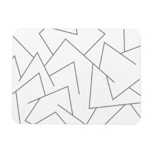Modernes, einfaches urbanes, dynamisches Grafiklin Magnet