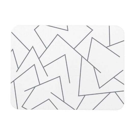 Modernes, einfaches urbanes, dynamisches Grafiklin Magnet (Horizontal)