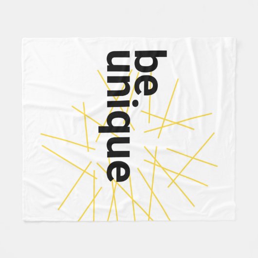 Modernes, einfaches urbanes Grafikdesign von "Be U Fleecedecke (Vorderseite (Horizontal))