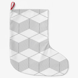 Modernes, einfaches, urbanes, trendiges Grafikdesi Großer Weihnachtsstrumpf