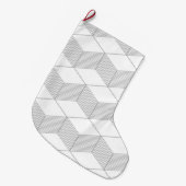 Modernes, einfaches, urbanes, trendiges Grafikdesi Großer Weihnachtsstrumpf (Vorderansicht (hängend))