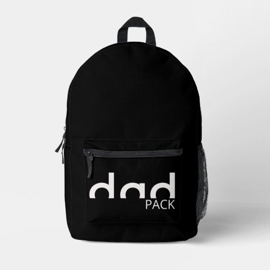 Modernes, einfaches Vater-Design Bedruckter Rucksack (Vorderseite)