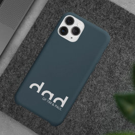 Modernes, einfaches Vater-Design mit Kindernamen Case-Mate iPhone Hülle