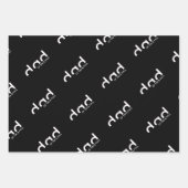 Modernes, einfaches Vater-Design mit Kindernamen Geschenkpapier Set (Vorderseite 2)