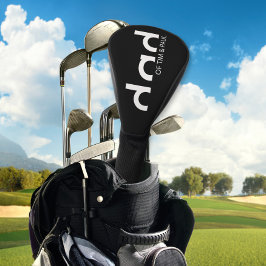 Modernes, einfaches Vater-Design mit Kindernamen Golf Headcover