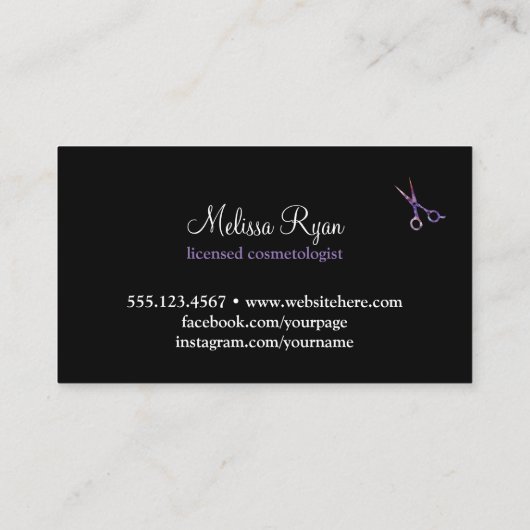 modernes einfaches visitenkarte (Rückseite)