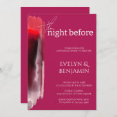 Modernes, einfaches Viva Magenta Probe Dinner Einladung (Vorne/Hinten)