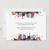 Modernes, einfaches Weihnachts-Foto Feiertagskarte (Rückseite)