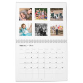 Modernes einfaches Weihnachtsfest-Foto Kalender (Feb 2026)