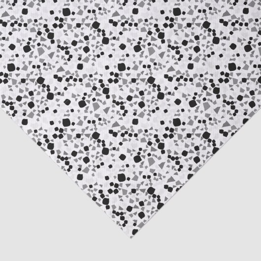 Modernes, einfaches Weißbuch Terrazzo Seidenpapier (Ausschnitt)