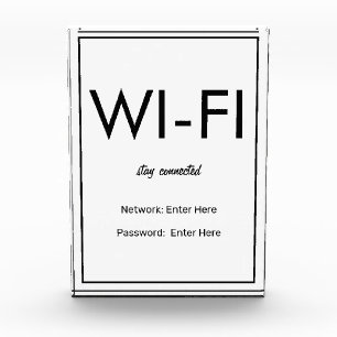 Modernes, einfaches, weißes Wi-Fi-Gästehaus Fotoblock