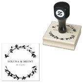 Modernes, einfaches Werk Save the Date Gummistempel (Stempel)