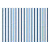 Modernes, einfaches, zweifarbiges blau-weiß gestre tischdecke (Vorderseite (Horizontal))
