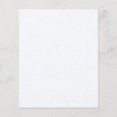 Modernes Einladungspapier von Citrus Lemon Bridal Flyer (Hinten)