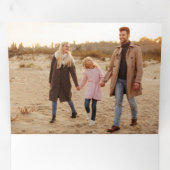 Modernes, einzigartiges 3-Foto-Raumschiff Dreifach Gefaltete Urlaubskarte (Innen Erste Seite)